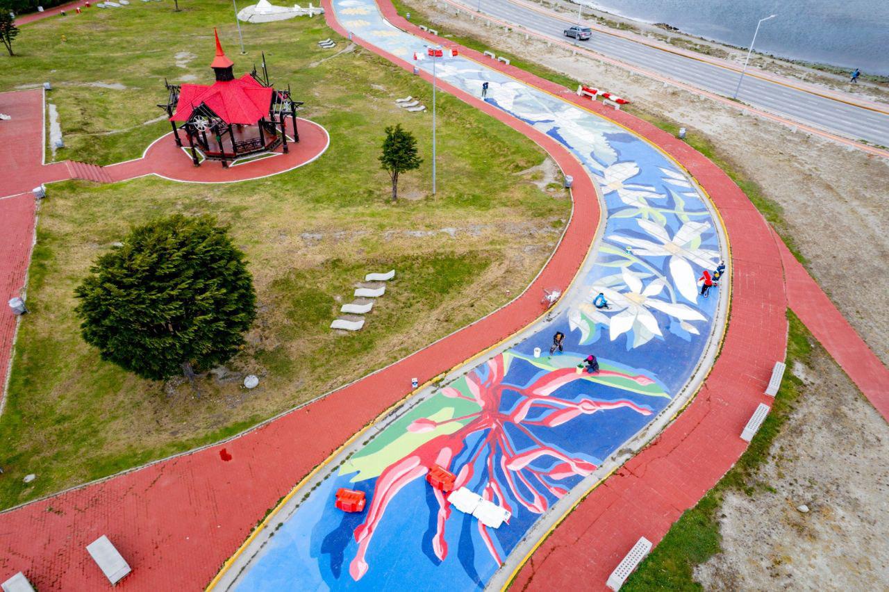 Paseo de las Rosas Ushuaia gloreta